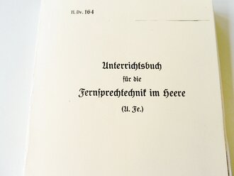 REPRODUKTION, H.Dv. 164 Unterrichtsbuch für die...