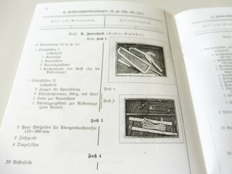 REPRODUKTION, D710 Gerätnachweis für einen Feldfernkabeltrupp a (mot), datiert 1937/42, A5, 47 Seiten