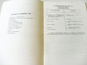 REPRODUKTION, D701 Gerätnachweis für einen kleinen Fernsprechtrupp b (mot) und c (mot) mit Nachr. kw. (Kfz 15), datiert 1938/39, A5, 45 Seiten