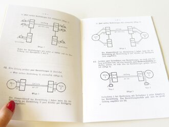 REPRODUKTION, D789/5 Merkblatt für Einsatz und Bedienung des Trägerfrequenzgerätes b, datiert 1940, A5, 28 Seiten 