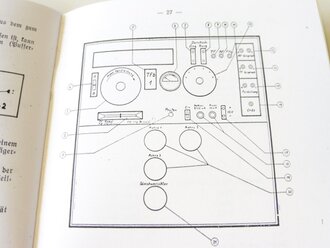 REPRODUKTION, D789/5 Merkblatt für Einsatz und Bedienung des Trägerfrequenzgerätes b, datiert 1940, A5, 28 Seiten 