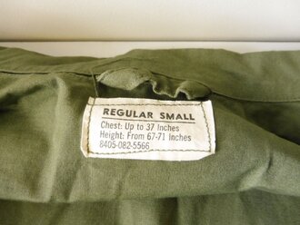 U.S. 1963 dated Coat Mans Combat, Tropical, size Regular small