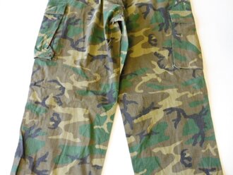 U.S. 1979 dated Trousers, Hot Weather, Camouflage pattern, size Large Long, used