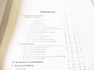 REPRODUKTION, H.Dv.421/6d Ausbildungsvorschrift für die Nachrichtentruppe, Die Fernsprechbetriebskompanie (mot), datiert 1940, A4, 24 Seiten