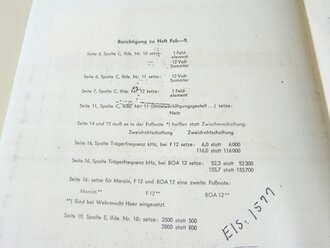 REPRODUKTION, Fernsprechbau und -betrieb - Übersicht über die Fernsprechgeräte der Luftwaffe, datiert 1943, A4, 26 Seiten