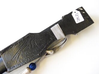 Extraseitengewehr KS98 mit geätzter Klinge in sehr gutem Zustand mit Lacklederkoppelschuh und Troddel