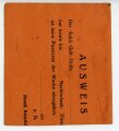 Essen-Ausweis 1. Fahr-Ersatz-Abteilung 4, datiert 1941