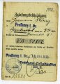 Zulassungsbescheinigung, Freiburg i. Br., datiert 1933