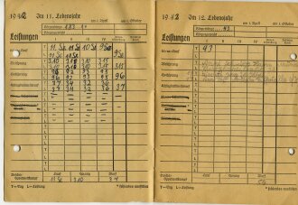 Sport-Tagebuch der Deutschen Jugend, datiert 1941, gelocht