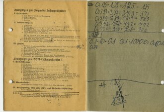 Sport-Tagebuch der Deutschen Jugend, datiert 1941, gelocht