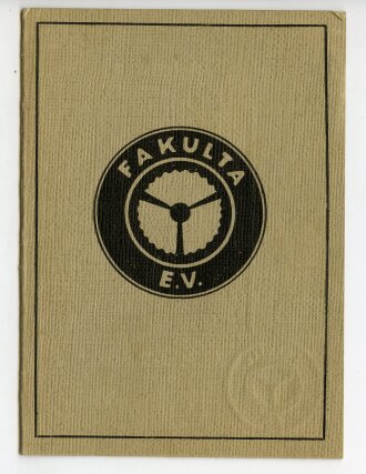 Mitgliedsausweis Fakulta E.V., datiert 1942