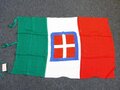 Italien 2. Weltkrieg, Flagge in neuwertigem Zustand 80 x 120cm, dabei die leider defekte, originale Umverpackung