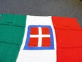 Italien 2. Weltkrieg, Flagge in neuwertigem Zustand 80 x 120cm, dabei die leider defekte, originale Umverpackung