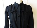 Italien 2. Weltkrieg, schwarze Bluse für weibliche Jungfaschisten in gutem Zustand, ein Knopf lose in der Tasche, Schulterbreite 41 cm, Armlänge 54 cm