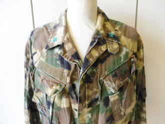 Italien Nachkrieg, Tarnjacke Etikett von 1996, seltene Tarnung, Armlänge 55 cm, Schulterbreite 51 cm