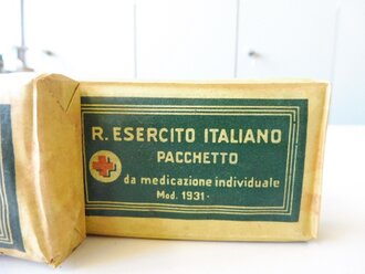 Italien 2. Weltkrieg , 5 Verbandpäckchen in Banderole, diese datiert 1938