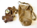 Italien 2. Weltkrieg , Gasmaske M35 in Tasche, Filter fehlt