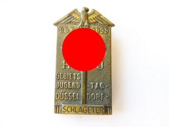 Blechabzeichen HJ Gebiets Jugend Tag Düsseldorf 1933