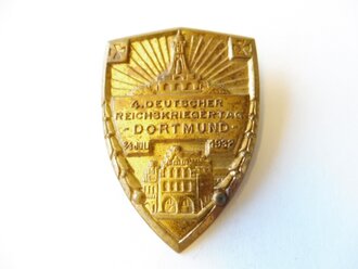 Blechabzeichen Reichkriegertag Dortmund 1932