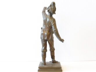 Feuerwehr um 1900, Plastische Figur in 41cm Höhe, unbeschädigtes Stück