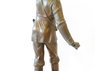 Feuerwehr um 1900, Plastische Figur in 41cm Höhe, unbeschädigtes Stück