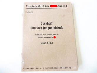 Dv D.J. 1 " Dienstvorschrift der Hitler Jugend,...