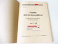 Dv D.J. 1 " Dienstvorschrift der Hitler Jugend, Vorschrift über den Jungvolkdienst" vom 1.2.1938. DIN A5, 67 Seiten