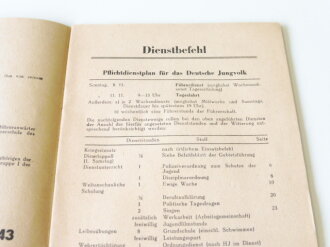 "Führerdienst des Gebietes Ruhr Niederrhein" Ausgabe DJ, November 1942. DIN A5, 22 Seiten