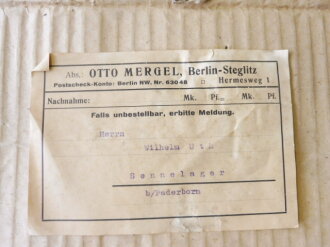 Reservistenflasche Wehrmacht Heer, 1 ungebrauchtes Stück aus der originalen Umverpackung die seinerseits an einen Herrn Uth in Sennelager geliefert wurde.