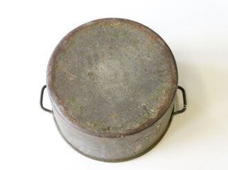 Frankreich 1. Weltkrieg Essgeschirr für Tirailleurs ( runde Form um erkennbar zu machen das der Besitzer Moslem war und kein Schweinefleisch aß )