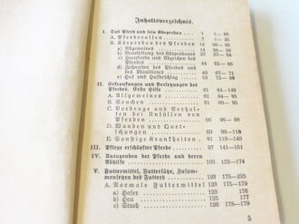 H.Dv.11/2 DV "Das Truppenpferd, Heft 2" 1938, 207 Seiten