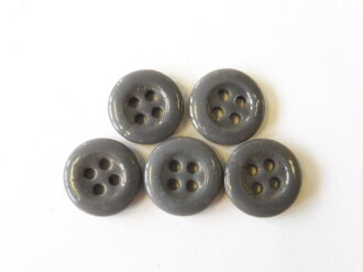 Glasknopf blau für Hemd, Durchmesser 13,9mm