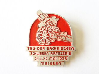 Leichtmetallabzeichen Tag der Sächsischen Schweren Artillerie 21.u.22. Mai 1938 Meissen