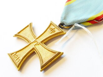 Mecklenburg-Schwerin Militärverdienstkreuz 2. Klasse 1914 am Band