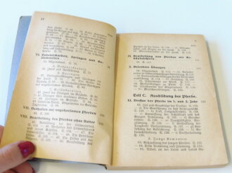 H.Dv.12 "Reitvorschrift" 1937, 204 Seiten, aus dem Nachlass eines Veterinär