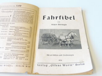 "Fahrfibel" datiert 1936, 99 Seiten