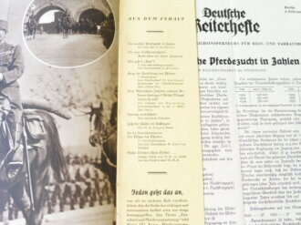 "Deutsche Reiterhefte" Heft 3 in 1938