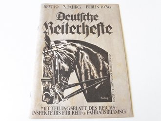 Deutsche Reiterhefte Heft 19 in 1938