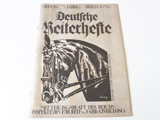 Deutsche Reiterhefte Heft 19 in 1938