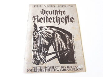 Deutsche Reiterhefte Heft 17 in 1938