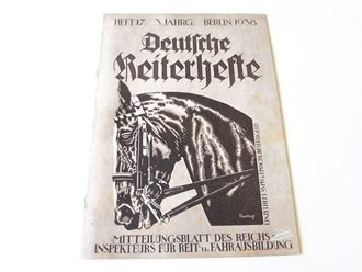Deutsche Reiterhefte Heft 17 in 1938