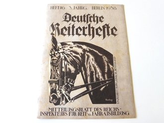 Deutsche Reiterhefte Heft 16 in 1938