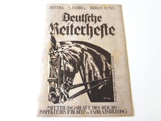 "Deutsche Reiterhefte" Heft 16  in 1938