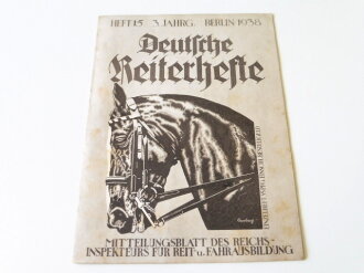 "Deutsche Reiterhefte" Heft 15  in 1938