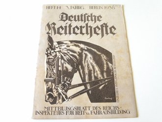 Deutsche Reiterhefte Heft 14 in 1938