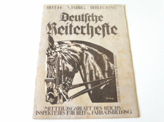"Deutsche Reiterhefte" Heft 14  in 1938