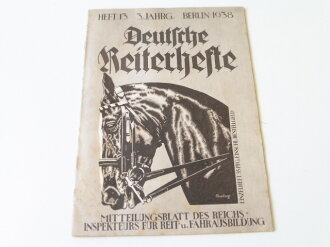 "Deutsche Reiterhefte" Heft 13  in 1938