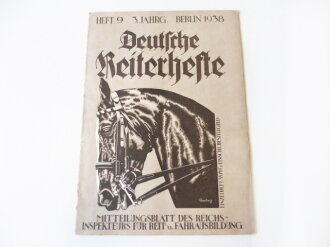 Deutsche Reiterhefte Heft 9 in 1938