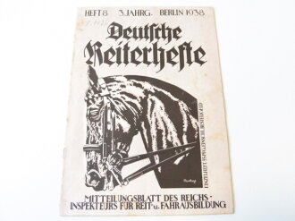 Deutsche Reiterhefte Heft 8 in 1938
