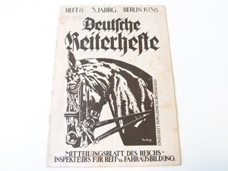 Deutsche Reiterhefte Heft 8 in 1938